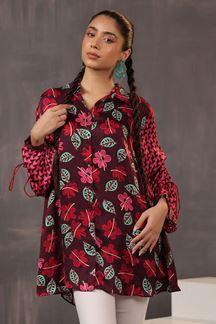 Picture of Appealing Maroon Designer Short Top for Casual Wear