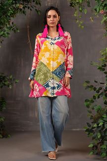 Picture of Heavenly Floral Printed Designer Short Top for Casual Wear