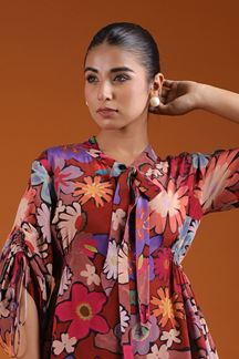 Picture of Surreal Floral Printed Designer Co-Ord Set for Party