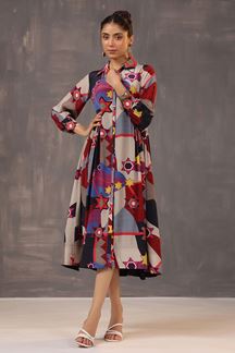 Picture of Appealing Printed Designer Indo-Western Outfit for Party