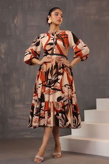 Picture of Divine Printed Designer Indo-Western Outfit for Party