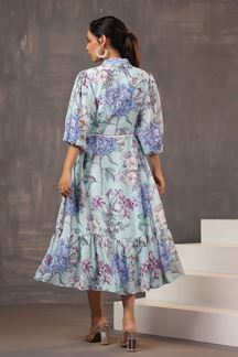 Picture of Glorious Light Printed Designer Indo-Western Outfit for Party and Festive wear 