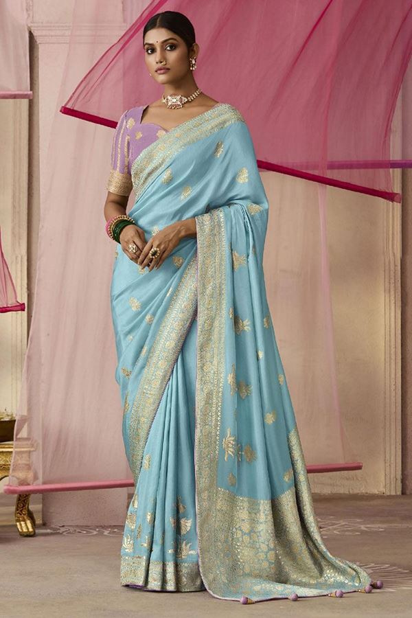 Picture of Breathtaking Dola Viscose Silk Designer Saree for Wedding, Engagement and Reception