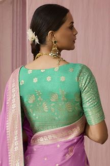 Picture of Ethnic Pink Designer Saree for Wedding, Engagement and Reception