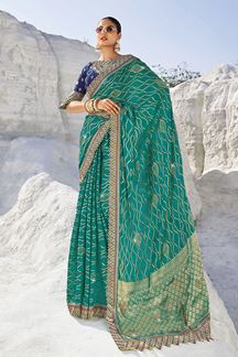 Picture of Captivating Georgette Designer Saree with Belt for Wedding and Reception