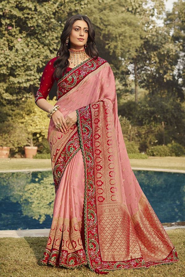 Picture of Alluring Silk Designer Saree for Wedding and Reception