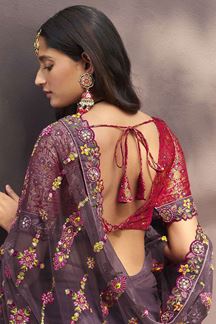 Picture of Enticing Net Designer Saree for Engagement, Party, and Reception