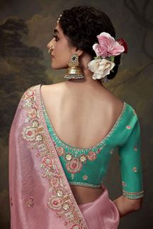 Picture of Fascinating Pure Silk Designer Saree for Wedding, Engagement, and Reception