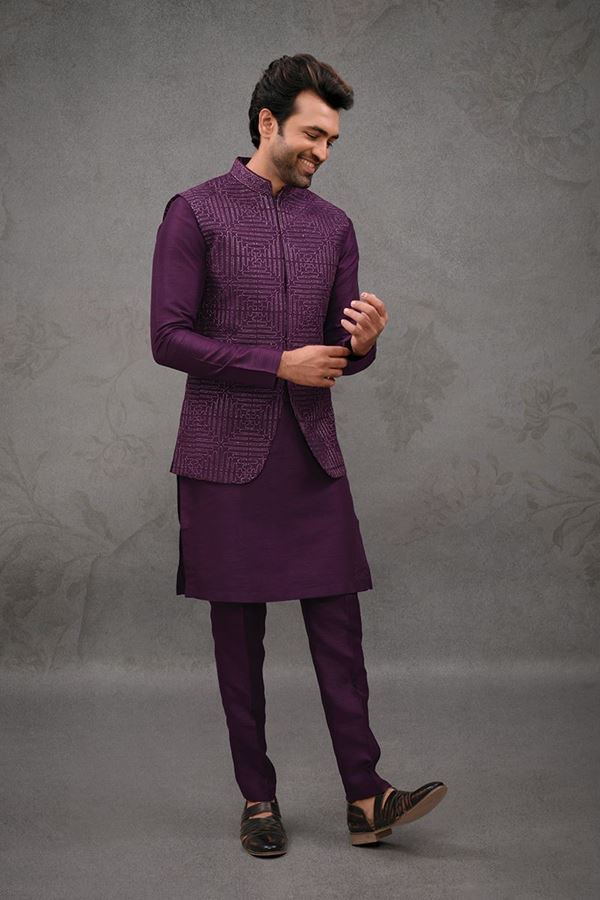 Picture of Amazing Dark Wine Designer 3-Piece Men’s Suit for Wedding, Engagement and Reception