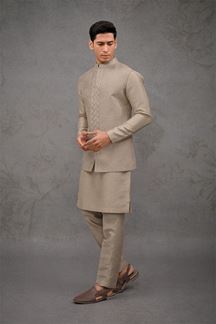 Picture of Majestic Golden Designer 3-Piece Men’s Suit for Engagement and Reception