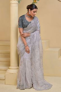 Picture of Mesmerizing Pure Soft Silk Designer Saree for Party