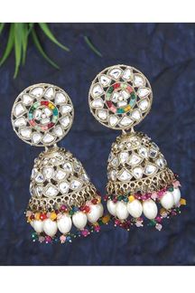 Picture of Pretty Multi Designer Earring Set for Wedding, Reception, Engagement, and Party