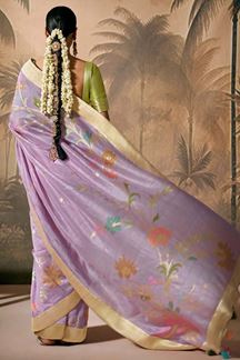 Picture of Ethnic Munga Silk Designer Saree for Engagement, Reception, Party, and Festivals