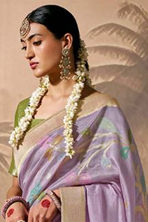 Picture of Ethnic Munga Silk Designer Saree for Engagement, Reception, Party, and Festivals