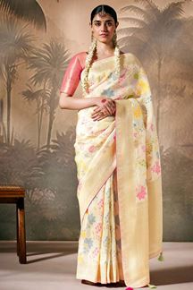 Picture of Fascinating Munga Silk Designer Saree for Party and Festivals