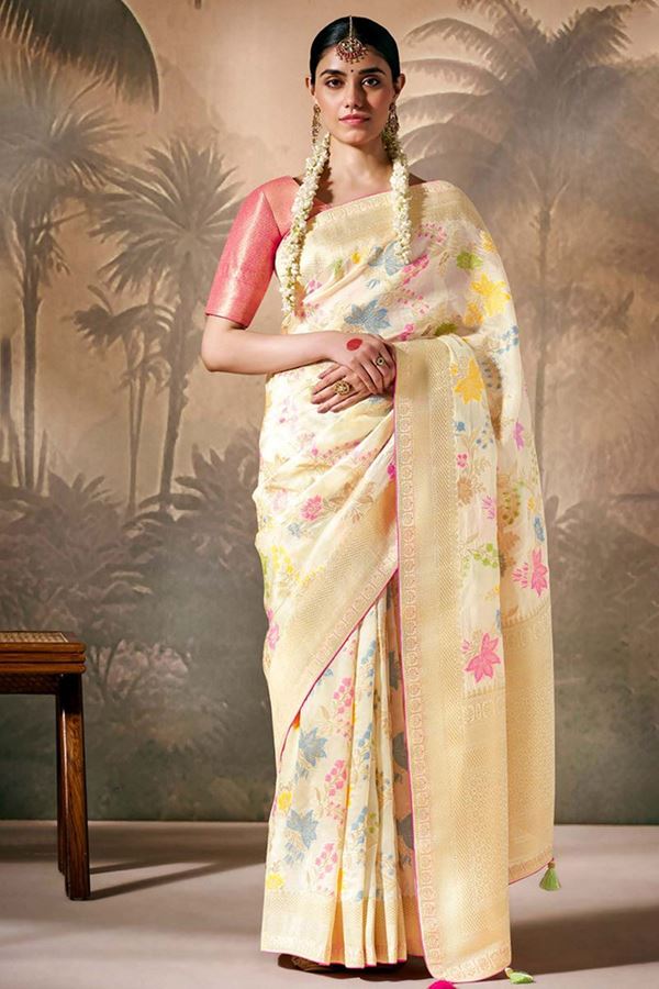 Picture of Fascinating Munga Silk Designer Saree for Party and Festivals