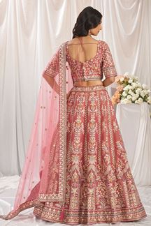 Picture of Trendy Rose Gold Designer Bridal Lehenga Choli for Wedding, Engagement, Reception, Party, and Festivals