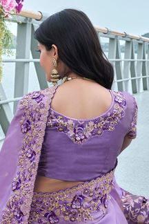 Picture of Flawless Pure Viscose Tissue Jacquard Designer Saree for Wedding, Engagement, Reception, Party, and Festivals