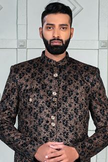 Picture of Awesome Golden Rama Designer Jodhpuri Suit for Wedding, Engagement, Reception and Party