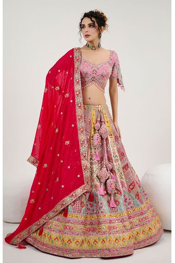 Picture of Breathtaking Designer Lehenga Choli for Wedding and Reception