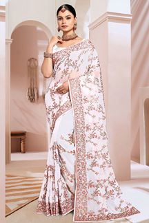 Picture of Exuberant Georgette Designer Saree for Party