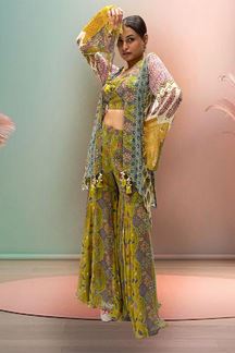 Picture of Mesmerizing Designer Palazzo Suit for Party and Festivals