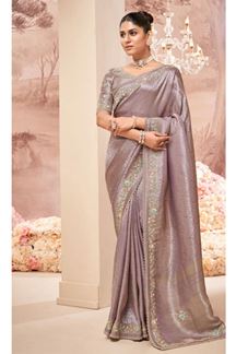 Picture of  Flawless Organza Tissue Designer Saree for Engagement, Reception, and Party