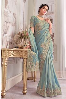 Picture of  Impressive Pure Banarasi Designer Saree for Engagement, Reception, and Party