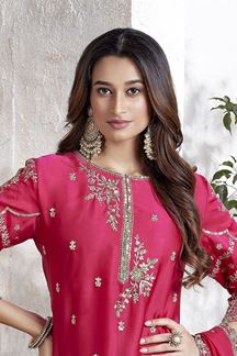 Picture of  Heavenly Pink Designer Gharara Suit for Engagement, Wedding, Reception, Party and Festivals