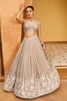 Picture of Charming Designer Indo-Western Lehenga Choli for Engagement and Reception