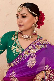 Picture of Breathtaking Shaded Designer Saree for Wedding and Sangeet