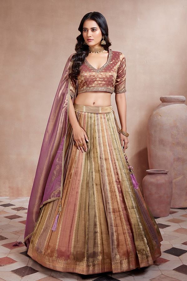 Picture of Exquisite Multi Designer Wedding Lehenga Choli for Engagement, Wedding, and Reception