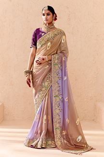 Picture of Smashing Designer Saree for Wedding and Reception