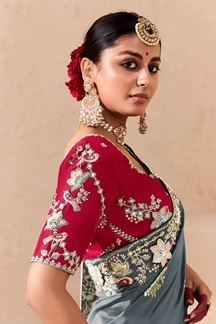 Picture of Outstanding Designer Saree for Wedding and Reception