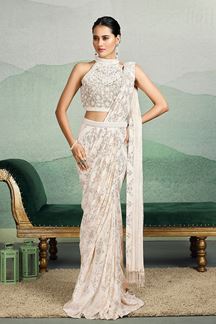 Picture of Outstanding Georgette Designer Saree for Party and Reception