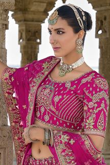 Picture of OutstandingRani Pink Designer Bridal Lehenga Choli for Wedding and Reception