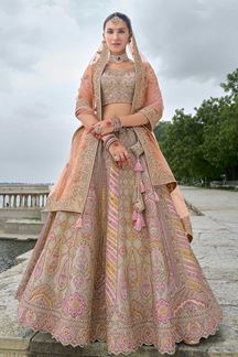 Picture of Trendy Multi Designer Bridal Lehenga Choli for Wedding and Reception