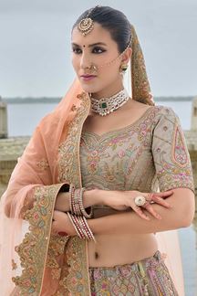 Picture of Trendy Multi Designer Bridal Lehenga Choli for Wedding and Reception