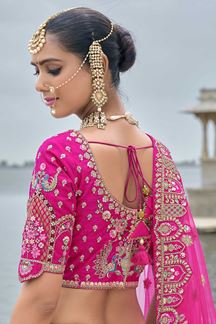 Picture of AppealingRani Pink Designer Bridal Lehenga Choli for Wedding and Reception