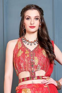 Picture of EthnicRed Designer Palazzo Suit for Party and Festivals