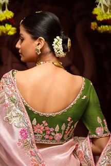 Picture of Alluring Pure Banarasi Kanjivaram Designer Saree for Engagement, Wedding and Reception