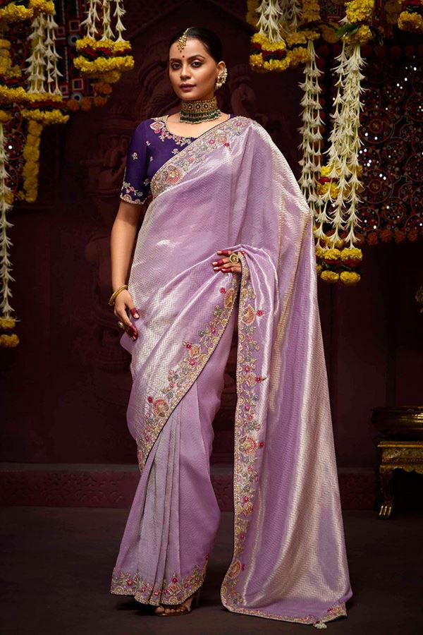 Picture of Spectacular Pure Banarasi Kanjivaram Designer Saree for Engagement, Wedding and Reception