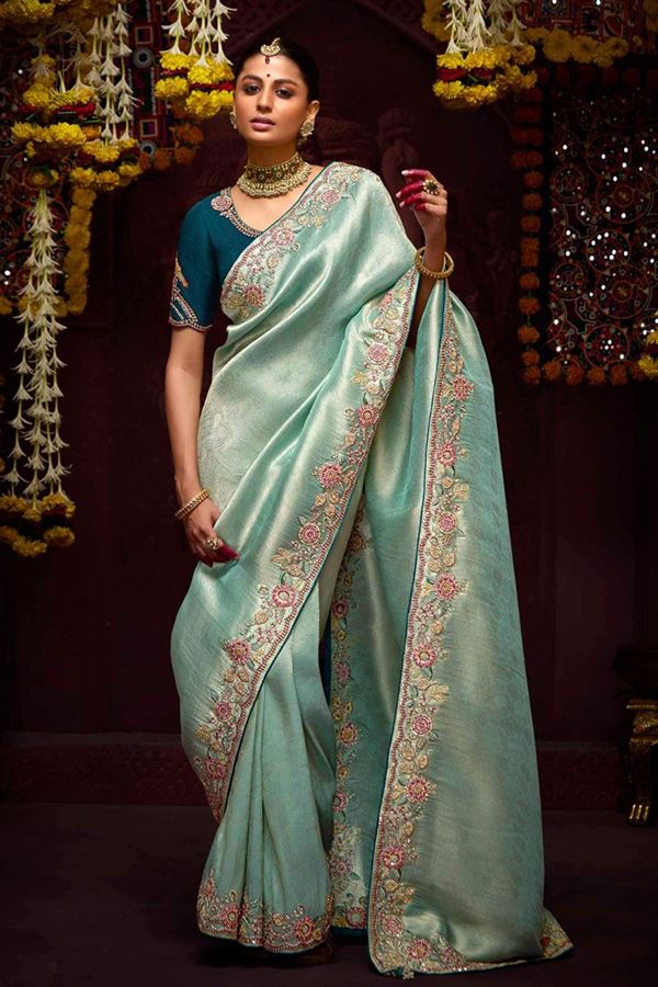 Picture of Surreal Pure Banarasi Kanjivaram Designer Saree for Wedding, Engagement, and Reception