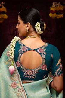 Picture of Surreal Pure Banarasi Kanjivaram Designer Saree for Wedding, Engagement, and Reception