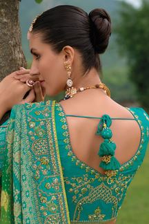 Picture of Beautiful Rama Designer Wedding Lehenga Choli for Wedding, and Reception