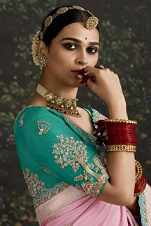 Picture of Outstanding Pure Viscose Silk Designer Saree for Engagement and Reception