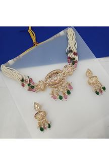 Picture of Smashing Multi Designer Choker Set for Engagement, Reception, Sangeet, and Festivals