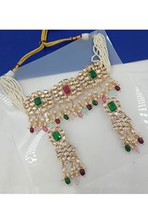 Picture of Marvelous Multi Designer Choker Set for Engagement, Reception, Sangeet, and Festivals