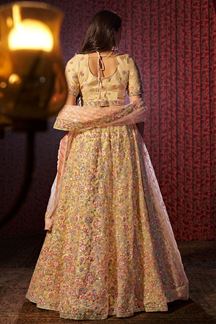 Picture of EnticingBeige Designer Bridal Lehenga Choli for Engagement, Wedding, and Reception