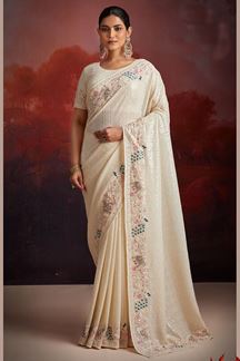 Picture of BreathtakingGeorgette Designer Saree for Party, Engagement and Reception